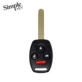 Simple Key 4 Button Remote w/ Panic & Trunk 2006-2011 Honda and EZ Installer Programmer