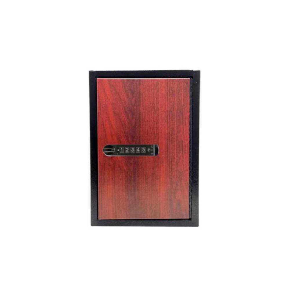 Hudson Lock Digital KeKab 30 Key Capacity Black With Red Wood