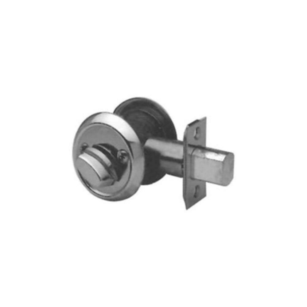 ILCO - Mortise Cylinder Heavy Duty Standard Deadbolt - 2-3/4 Backset - Satin Chrome - Grade 2 (Without Single Cylinder)