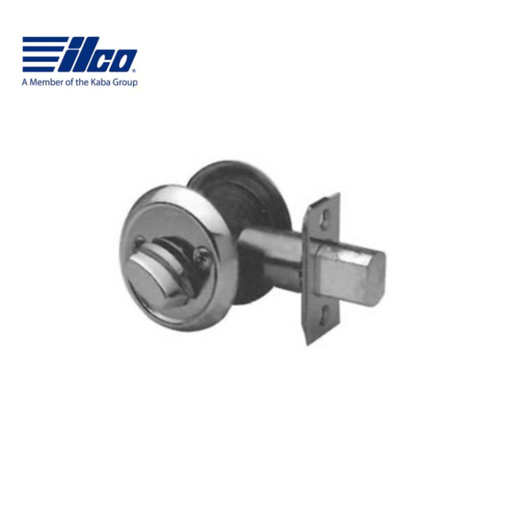 ILCO - Mortise Cylinder Heavy Duty Standard Deadbolt - 2-3/4 Backset - Satin Chrome - Grade 2 (Without Single Cylinder)