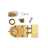 ILCO - 530-53-51 - Auxiliary Lock - Jimmy Proof Deadlock with Double Cylinder - Bronze - Grade 1