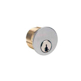 ILCO - 7165 - Mortise Cylinder - 1 - 5 Pin - LA Keyway - Adams Rite Cam - KA2 - 26D - Satin Chrome - Grade 1