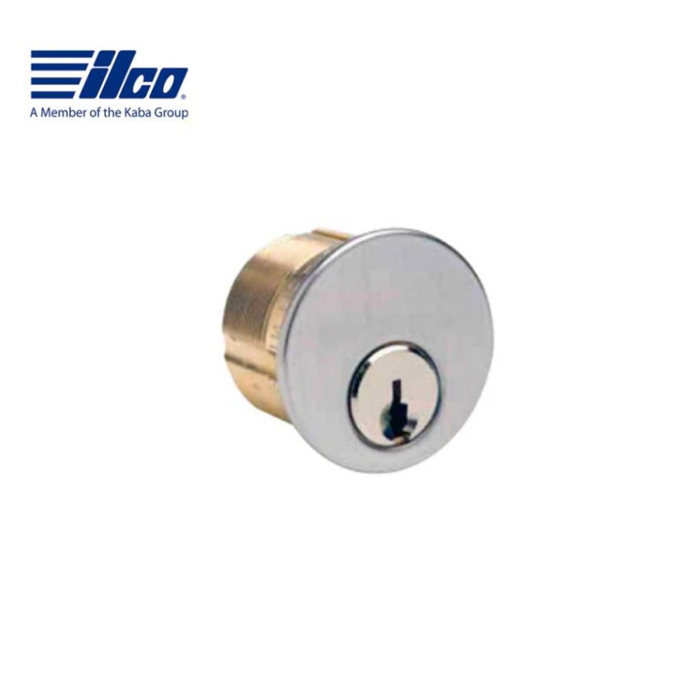 ILCO - 7165 - Mortise Cylinder - 1 - 5 Pin - LA Keyway - Adams Rite Cam - KA2 - 26D - Satin Chrome - Grade 1