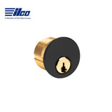 ILCO - 7185 - Mortise Cylinder - 1 1/8 - 5 Pin - Schlage C - Standard Cam - KD - 29 - Black Aluminum - Grade 1