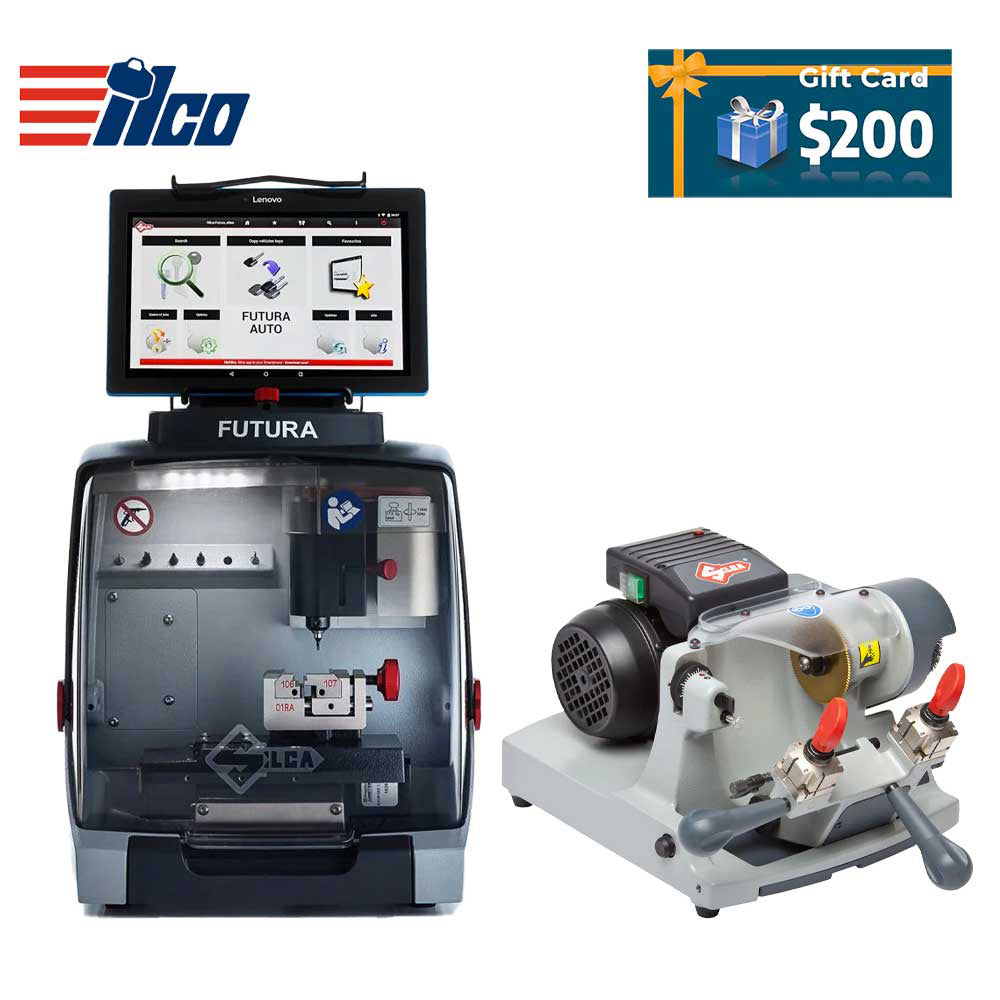 ILCO Futura Auto Automotive Code-Cutting Machine with Speed 045 Manual Duplicator Machine and $200 Gift Card