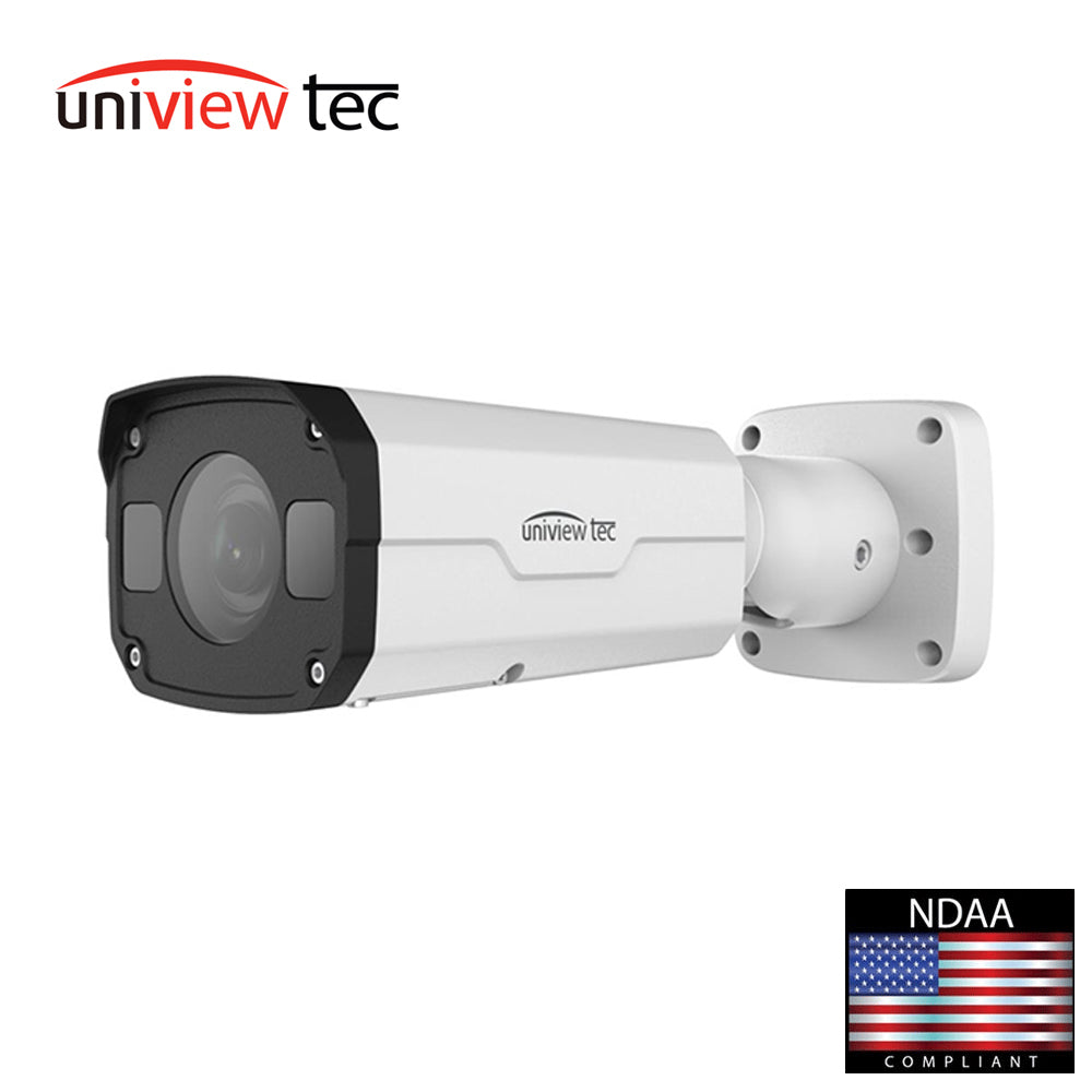 Uniview Tec IPB4K212MX IR Bullet Camera 2.8 to 12mm 4K 8MP True Day/Night WDR Varifocal Lens Built-in Microphone