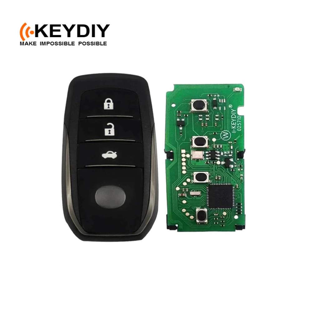 KEYDIY Toyota Style 3-Buttons Smart Key - 8A Chip (TB01-3)