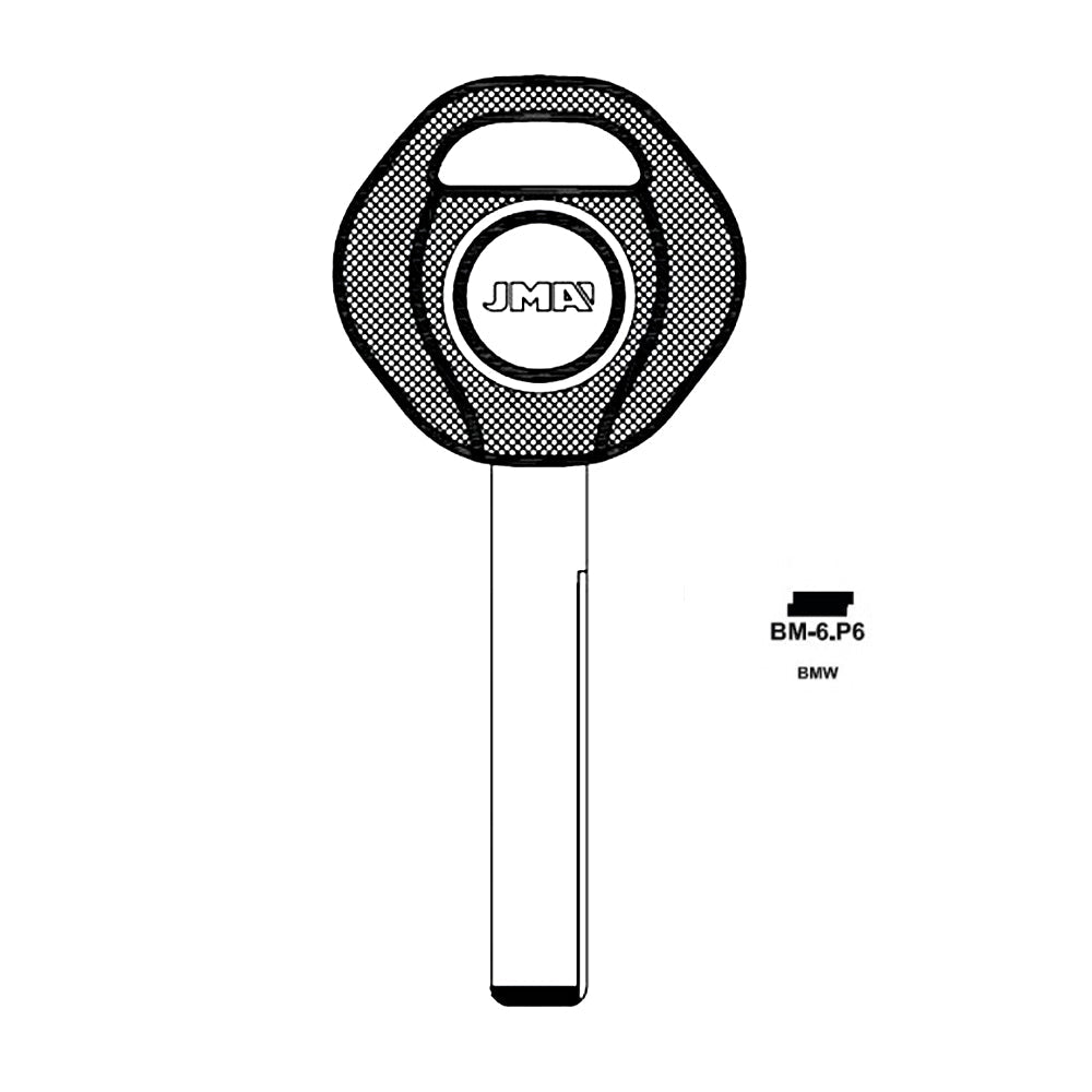 2000 - 2009 BMW Key Shell - 2 Track Small Head - TP00BM-6.P6