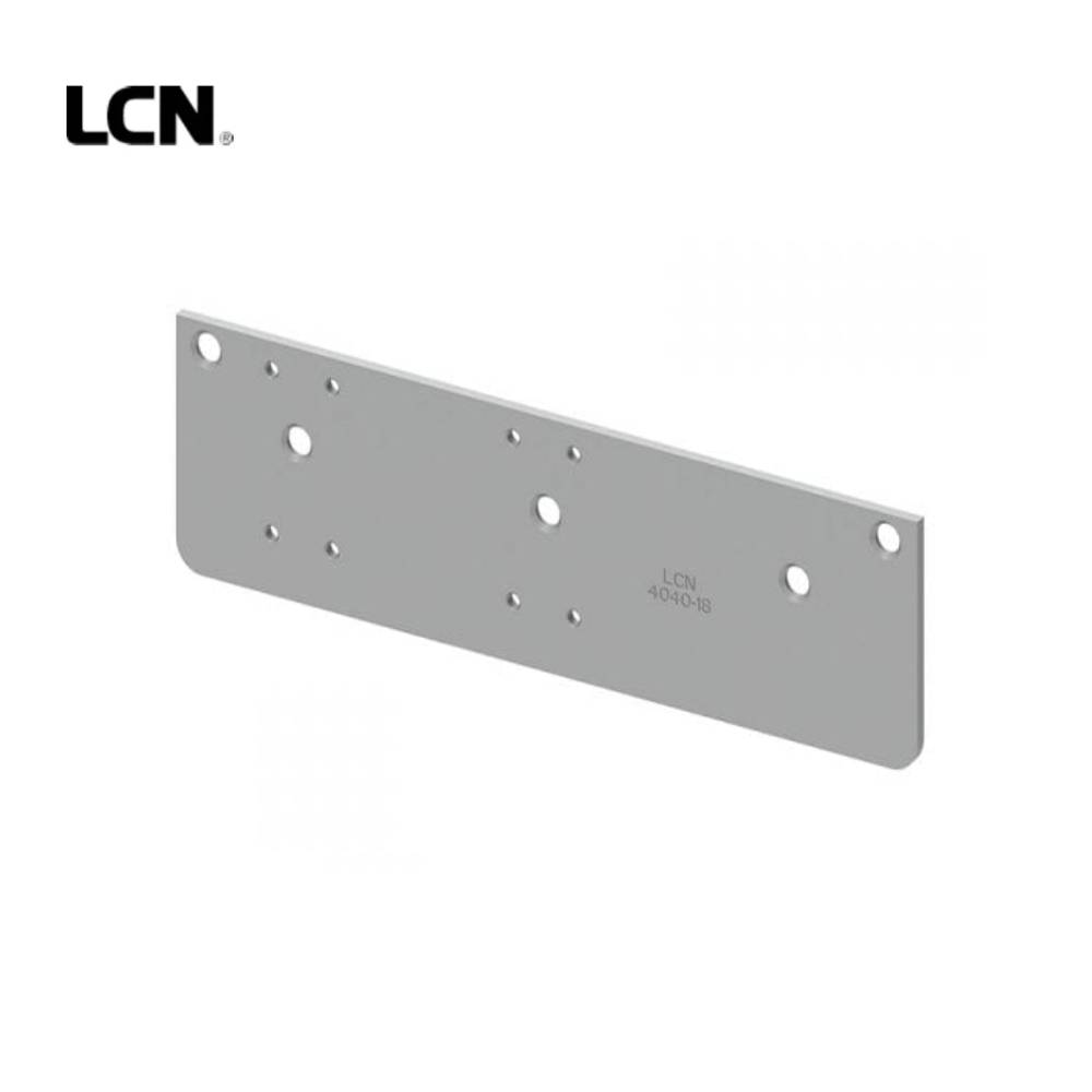 LCN - 4040XP-18 - Drop Plate - Hinge-Side Mount - 3-3/4 - 689 (Aluminum Finish)