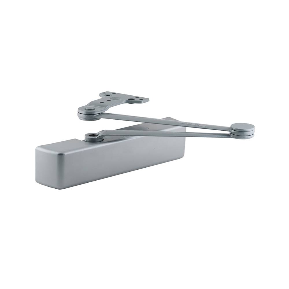 LCN - 4040XP - Surface Door Closer - Cush Arm - Plastic Cover - Adjustable Size 1-6 - Grade 1 - 689 (Aluminum Painted Finish)