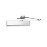 LCN - 4111-CUSH - Surface Door Closer - Cush-N-Stop Arm - Delayed Action - Plastic Cover - Size 1-5 - Grade 1 - Optional Handed - 689 (Aluminum Painted Finish)