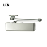 LCN - 4111-EDA - Surface Door Closer - Extra Duty Arm with 62G Shoe - Plastic Cover - Size 1-5 - Grade 1 - Optional Handed - 689 (Aluminum Painted Finish)