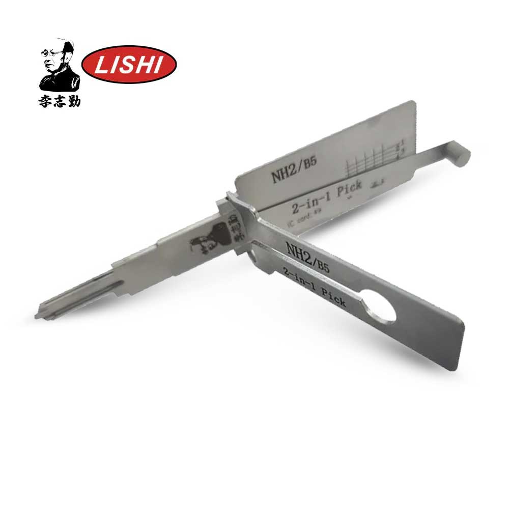 Original Lishi NH2-IC49 2-in-1 Pick & Decoder for Mack, Kenworth, Briggs & Stratton and Many More - Anti-Glare