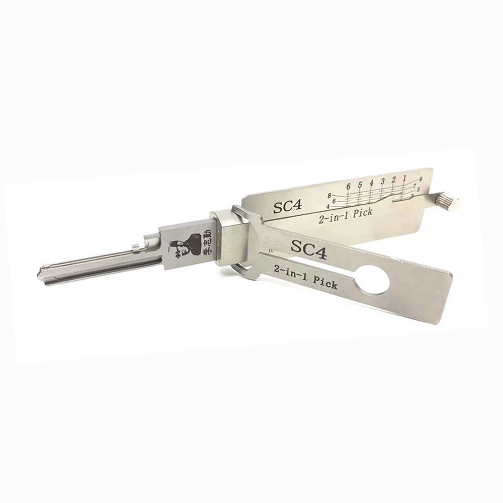 Original Lishi 6Pin Schlage Anti Glare 2-in-1 Pick & Decoder Residential SC4