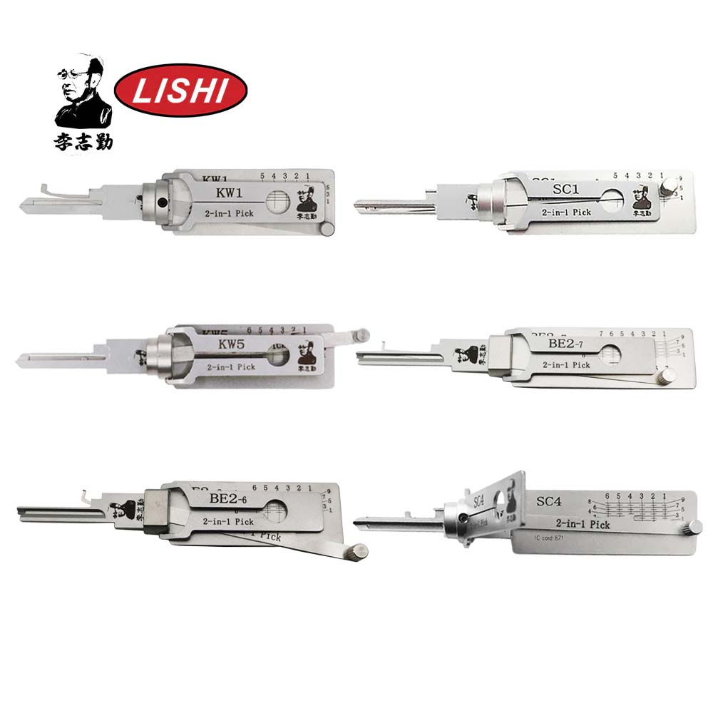 Original Lishi Residential Bundle with KW1 KW5 SC1 SC4 BE2-6 BE2-7