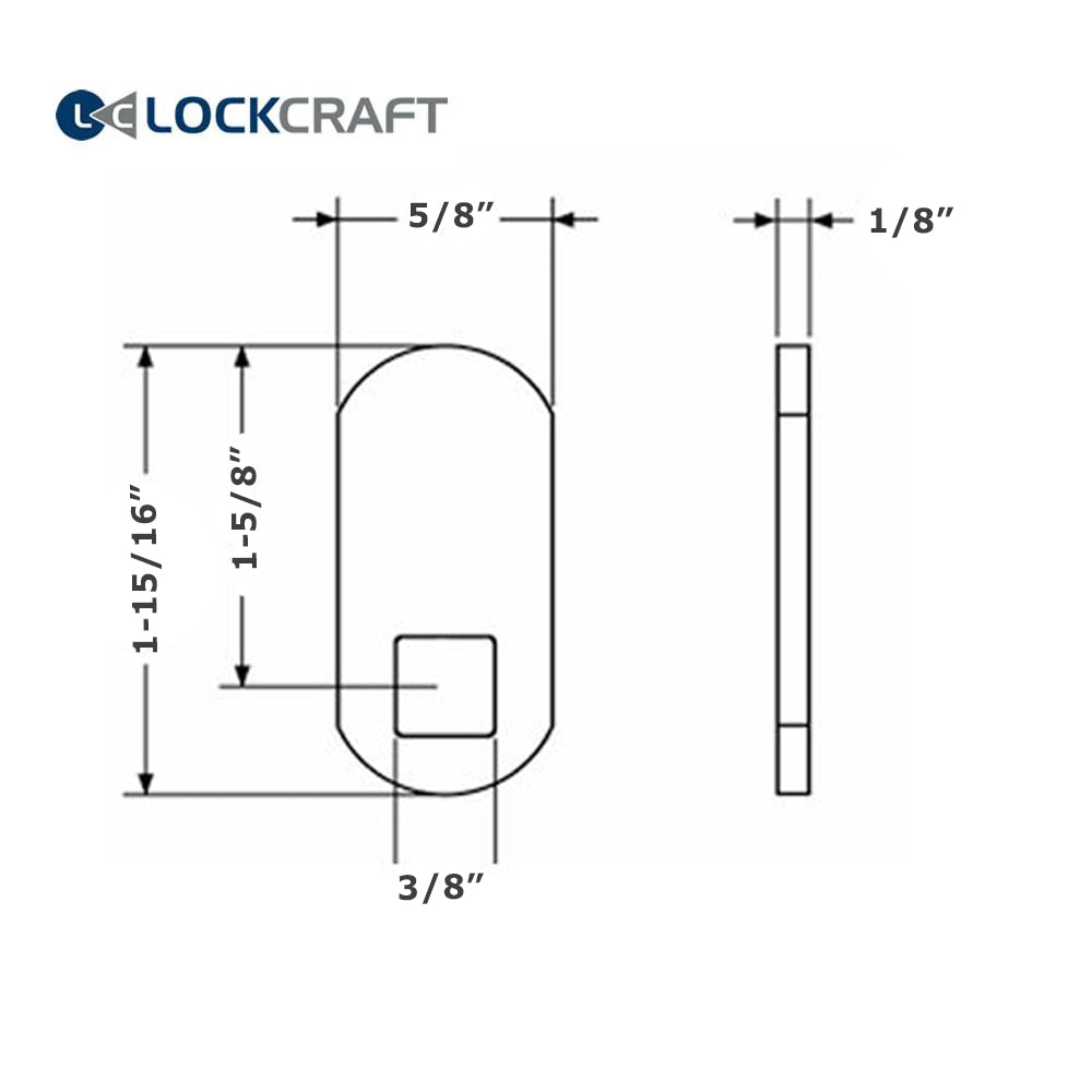 Lockcraft CL093 1-15/16 inch Cam Lock