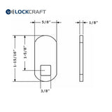 Lockcraft CL093 1-15/16 inch Cam Lock