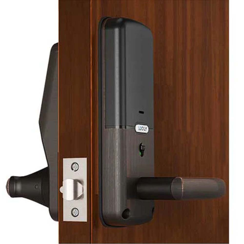 Lockly - PGD628 - Electronic Lever Set-Keypad - App Control - Secure Latch Edition - Venetian Bronze