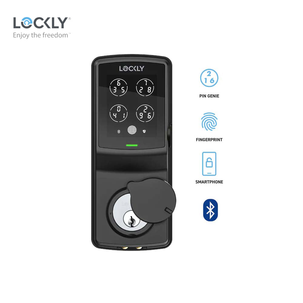 Lockly - PGD728F - Fingerprint Biometric Electronic Smart Lock - Keypad - App Control - Secure Plus Deadbolt Edition