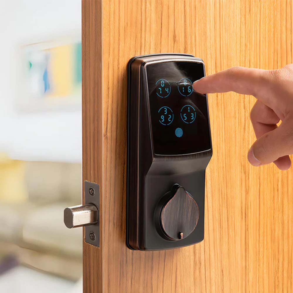 Lockly - PGD728FK - Dementia Proof - Fingerprint Biometric Electronic Smart Lock - Keypad - App Control - Secure Plus Deadbolt Edition