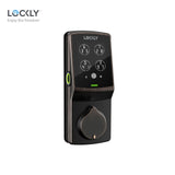 Lockly - PGD728FY - Fingerprint Biometric Electronic Smart Lock - Keypad - App Control - Secure Plus Deadbolt Special Edition