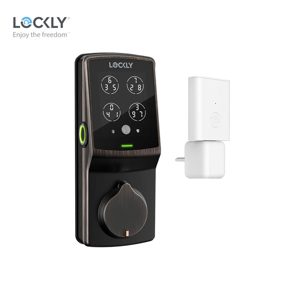 Lockly - PGD728WY - Wi-Fi Enabled Smart Lock - Fingerprint Biometric - Remote App Control - Keypad - Secure Pro Deadbolt Special Edition