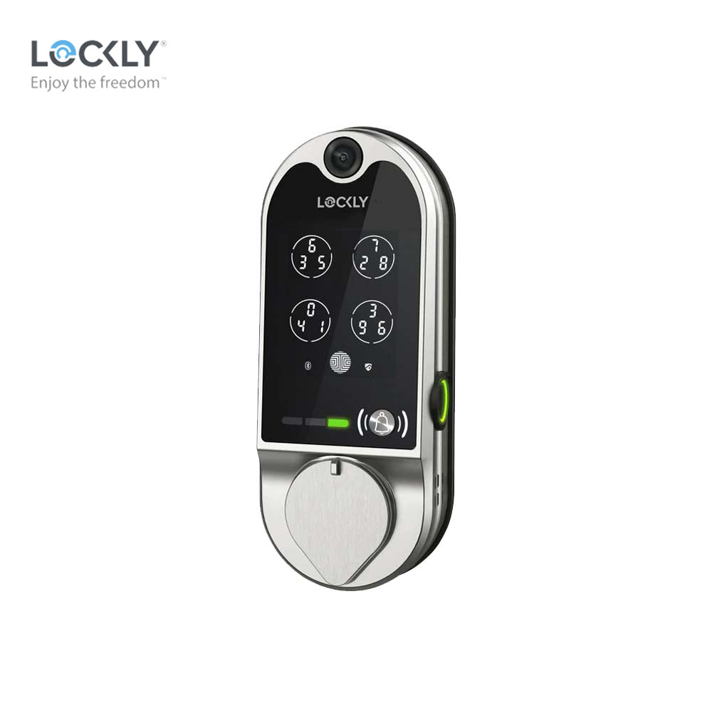 Lockly - PGD798 - Vision Doorbell Video Camera Smart Lock - Fingerprint Biometric Keypad - Remote App Control - Vision Deadbolt Edition