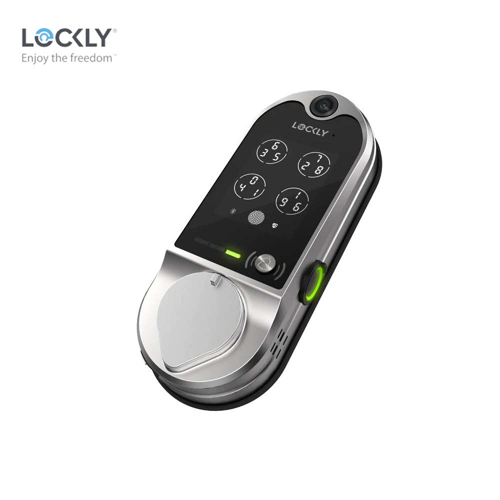 Lockly - PGD798 - Vision Doorbell Video Camera Smart Lock - Fingerprint Biometric Keypad - Remote App Control - Vision Deadbolt Edition