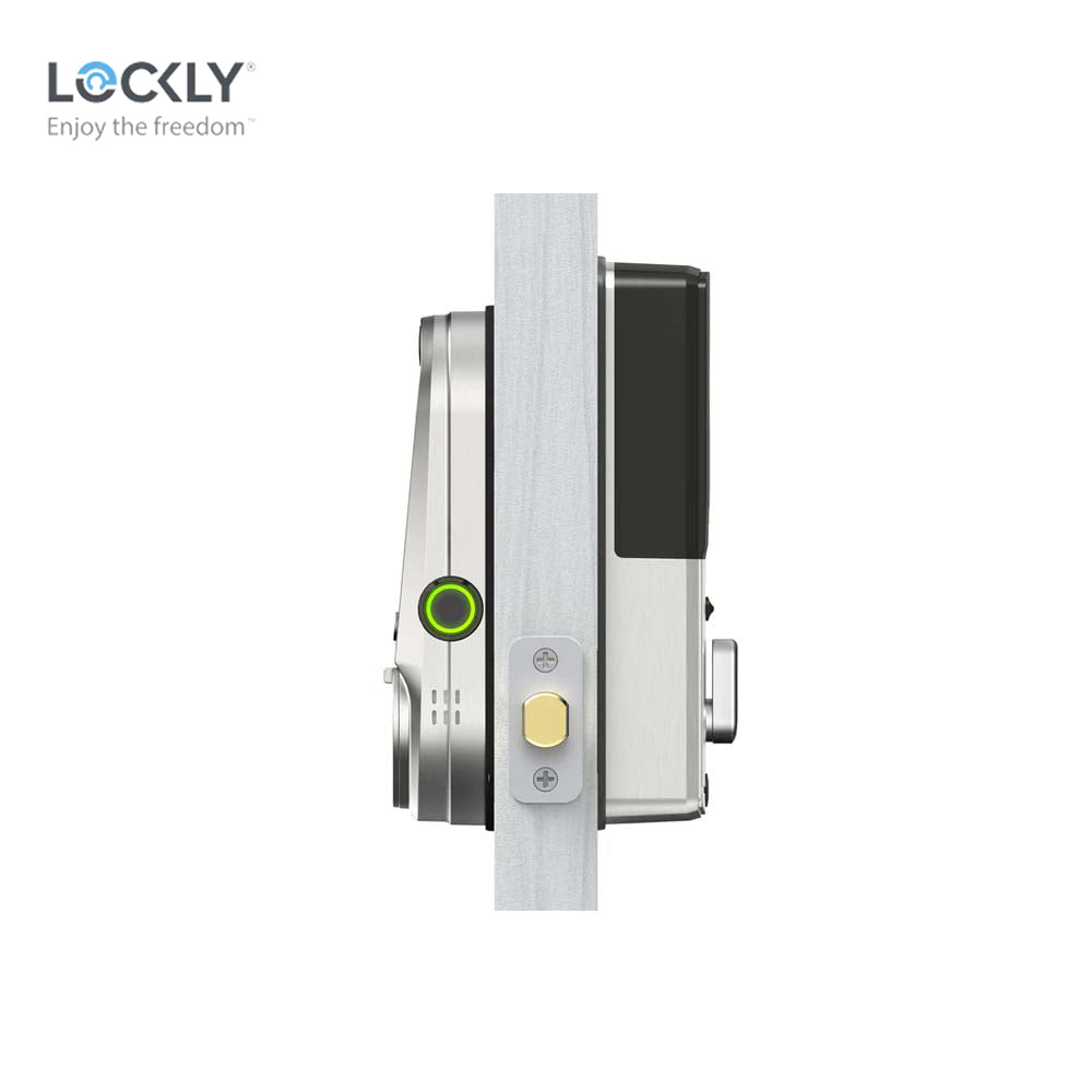 Lockly - PGD798 - Vision Doorbell Video Camera Smart Lock - Fingerprint Biometric Keypad - Remote App Control - Vision Deadbolt Edition