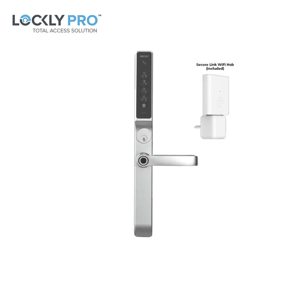 Lockly Guard - PGD238LE - Exit Trim Lever Set - RFID - Fingerprint Reader - Wi-Fi-Bluetooth App - Defender 238LE