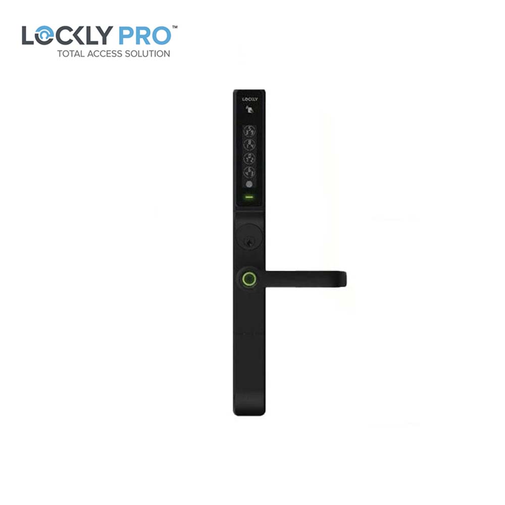 Lockly Guard - PGD238LM - Mortise Exit/Entry Lever Set - RFID - Fingerprint Reader - Wi-Fi-Bluetooth App - Defender 238LM