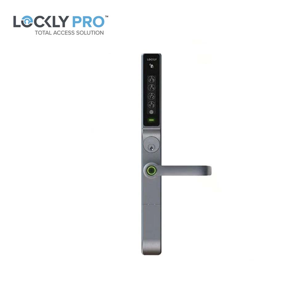 Lockly Guard - PGD238LM - Mortise Exit/Entry Lever Set - RFID - Fingerprint Reader - Wi-Fi-Bluetooth App - Defender 238LM