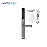 Lockly Guard - PGD238LM - Mortise Exit/Entry Lever Set - RFID - Fingerprint Reader - Wi-Fi-Bluetooth App - Defender 238LM