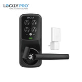 Lockly - PGD678W - Dual Locking Deadbolt and Latch - Fingerprint Reader - Wi-Fi/Bluetooth App - Keypad - Duo Compact Interconnected Editon