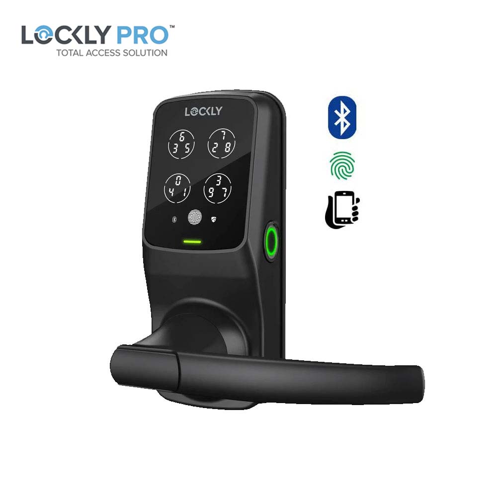 Lockly - PGD688F - Fingerprint Biometric - Keypad - Bluetooth App - Lux Compact Mortise Edition