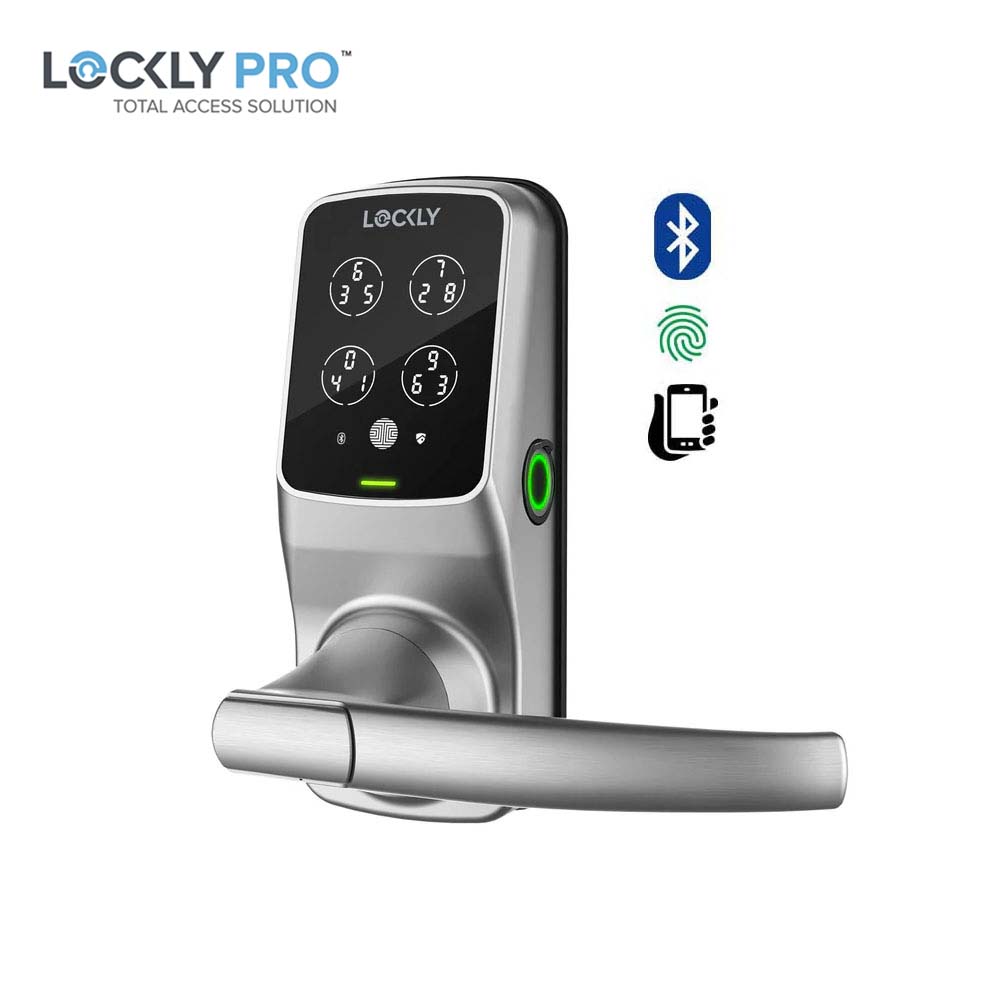 Lockly - PGD688F - Fingerprint Biometric - Keypad - Bluetooth App - Lux Compact Mortise Edition