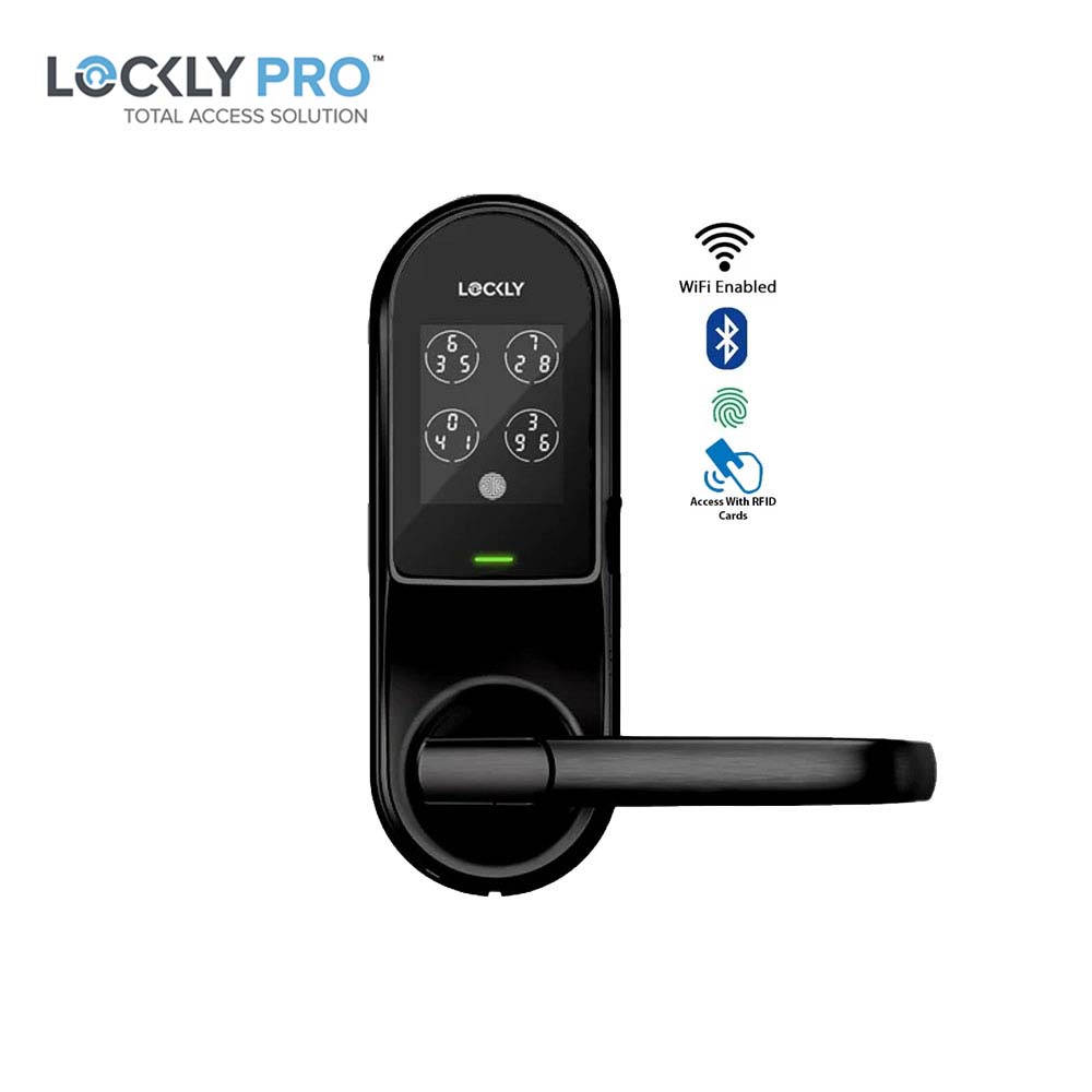 Lockly Guard - PGD698D - Doorbell Video Camera Smart Lock - Interconnected Deadbolt Latch - Fingerprint Reader - Wi-Fi/Bluetooth App - Vision Duo 698D