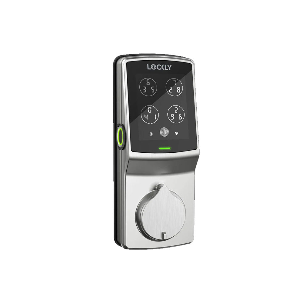 Lockly Guard - PGD728WU - Keypad - Biometric Fingerprint Reader - Wi-Fi/Bluetooth App - Fire Rated - Deadbolt 728WU - Satin Nickel