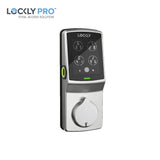 Lockly Guard - PGD728WU - Keypad - Biometric Fingerprint Reader - Wi-Fi/Bluetooth App - Fire Rated - Deadbolt 728WU - Satin Nickel