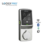 Lockly Guard - PGD728WU - Keypad - Biometric Fingerprint Reader - Wi-Fi/Bluetooth App - Fire Rated - Deadbolt 728WU - Satin Nickel