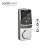 Lockly Pro - PGD728WP - Secure PRO Biometric Electronic Deadbolt with Fingerprint Reader and Bluetooth Smart Lock - Wi-Fi Hub - Fire Rated - Satin Nickel