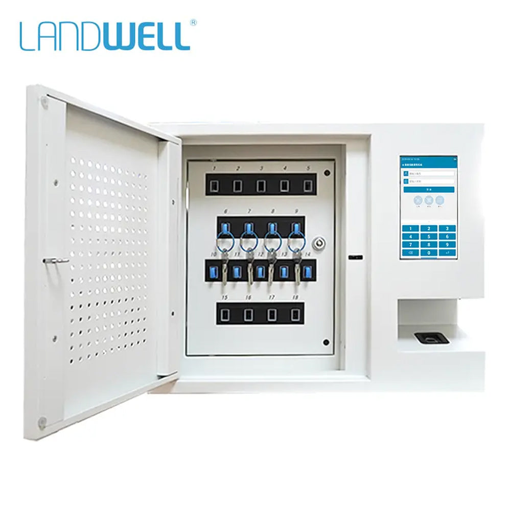 Landwell - A-180E - Electronic Key Tracking System - Android OS - Key Safe - RFID - 18 Key Slots - Single Cabinet