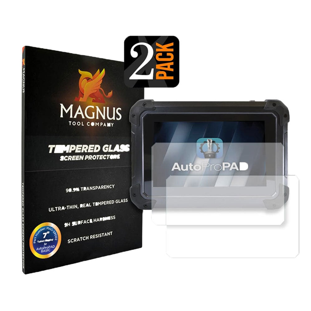 Magnus  7 Tempered Glass Screen Protector for AutoProPAD BASIC (Pack of 2)