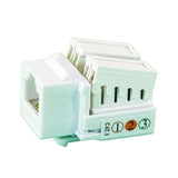 MDY - 550303 / KEYST-5E-W - CAT5e Keystone Jack White