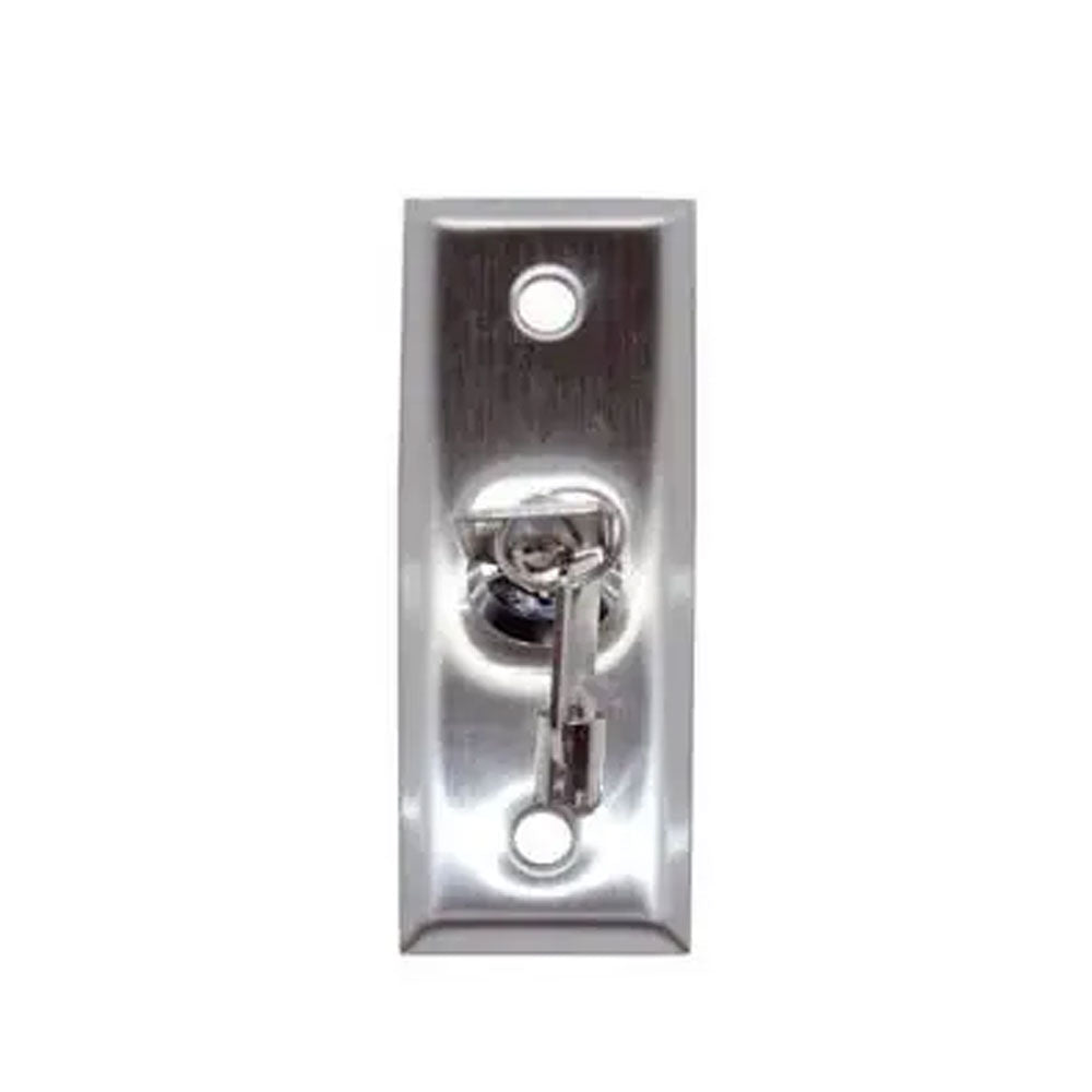 MDY - ACPB11K - Stainless Steel Key Switch with Narrow Faceplate