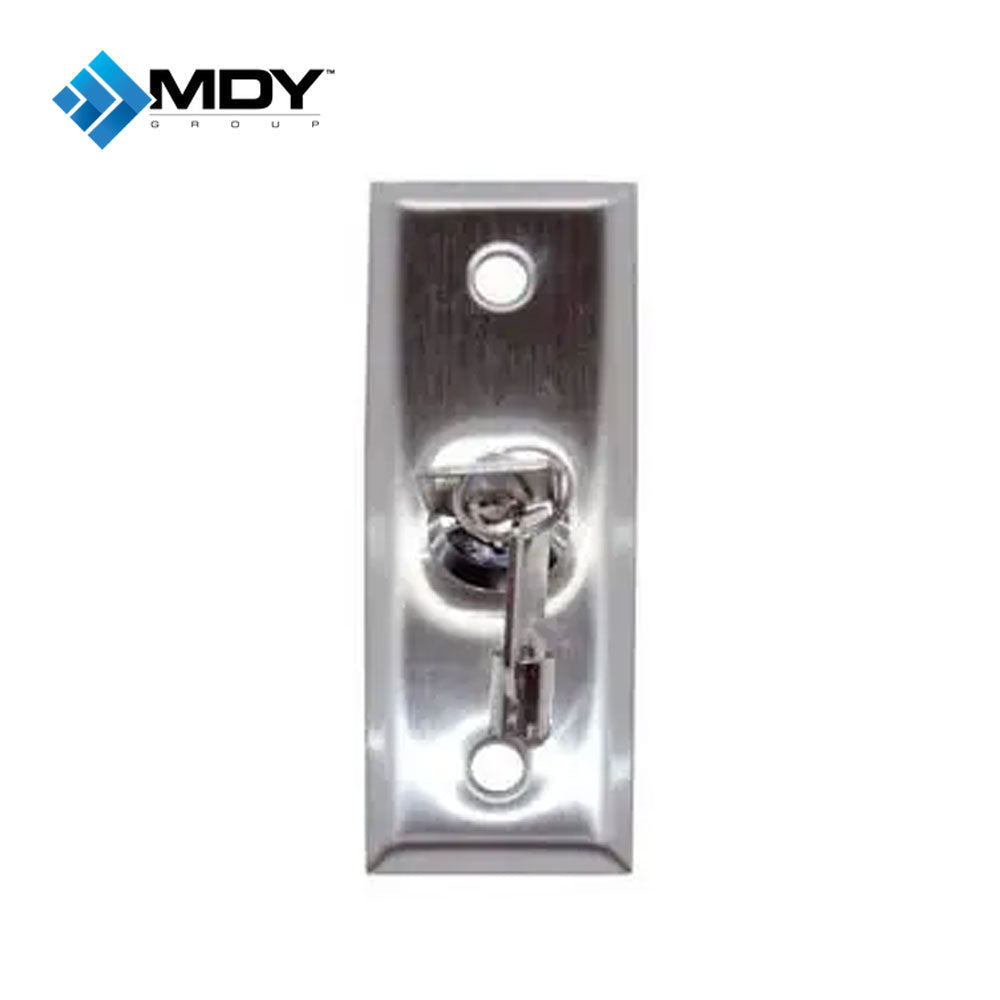 MDY - ACPB11K - Stainless Steel Key Switch with Narrow Faceplate