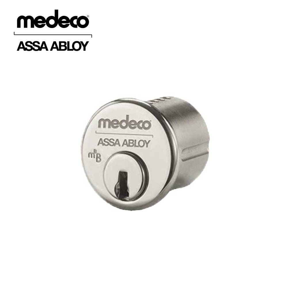 Medeco - 100100J-26-DLT-Z01 - Bi-Level Mortise Cylinder with 5-Pin DL Keyway and 1 - CT-Z01 Standard Yale Cam - 26 (Satin Chrome)