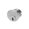 Medeco - 100100T-26-DLT-Z01 - Mortise Cylinder MedecoÂ³ with 5-Pin DL Keyway and 1 - CT-Z01 Standard Yale Cam - 26 (Satin Chrome)