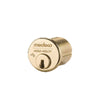 Medeco - 100500J-05-DLT-Z01 - Mortise Cylinder MedecoÂ³ Bi-Level with 6-Pin DL Keyway and 1-1/4 - CT-Z01 Standard Yale Cam - 05 (Bright Brass)