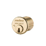 Medeco - 105200J-05-DLT-Z01 - Mortise Cylinder MedecoÂ³ Bi-Level with 6-Pin DL Keyway and 1-1/2 - CT-Z01 Standard Yale Cam - 05 (Bright Brass)